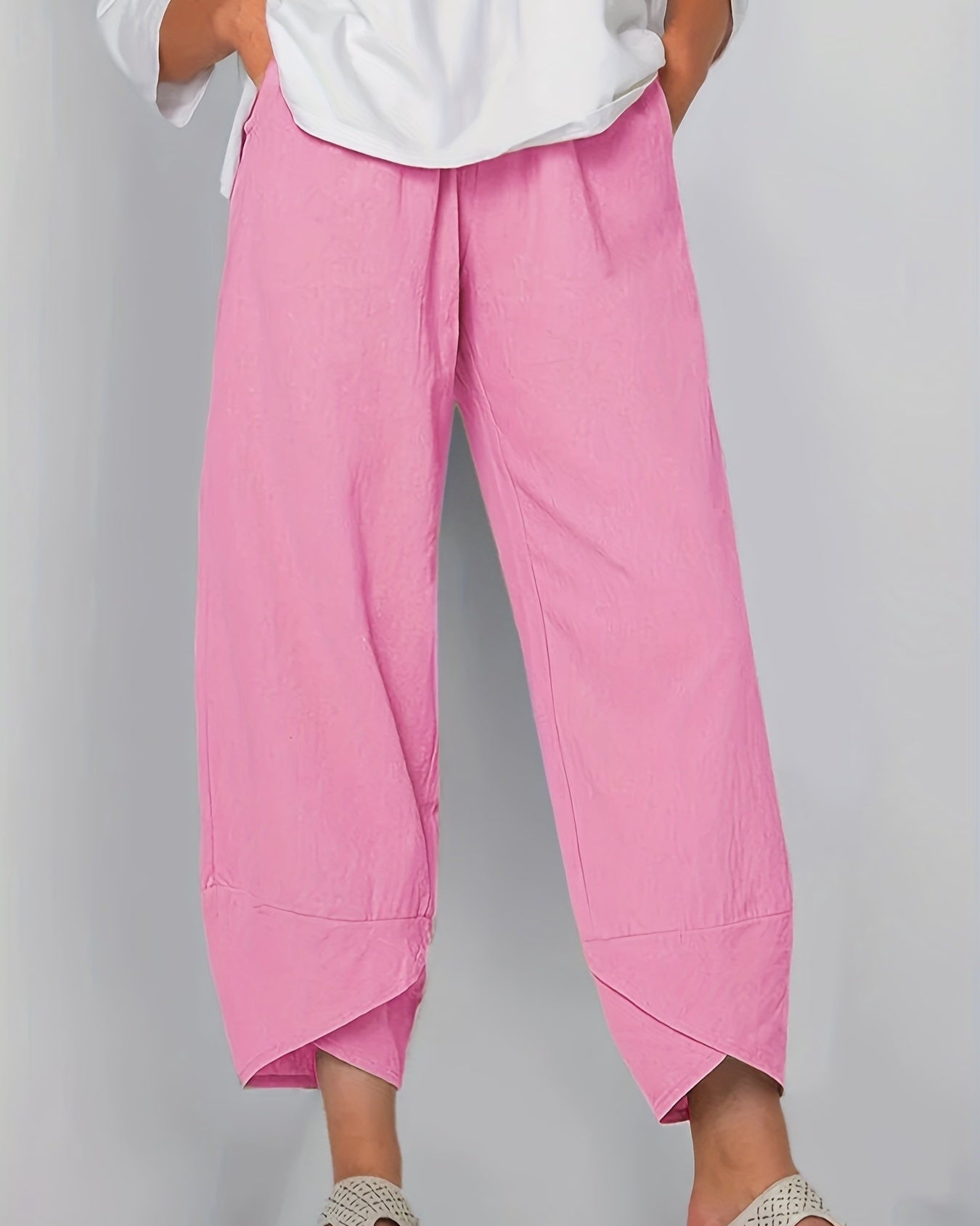 Glenda – Asymmetric Crop Trousers
