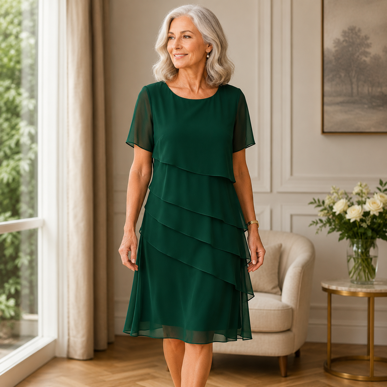 LINDA™ | ELEGANT LAYERED DRESS