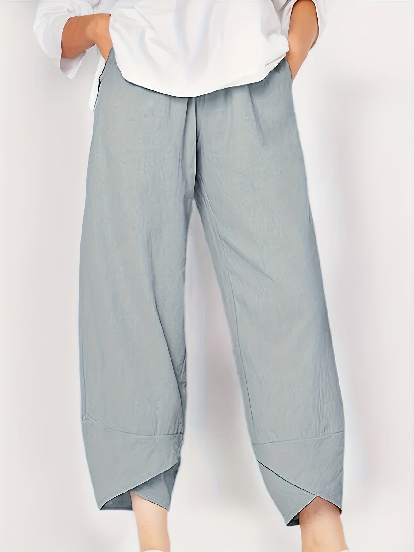 Glenda – Asymmetric Crop Trousers