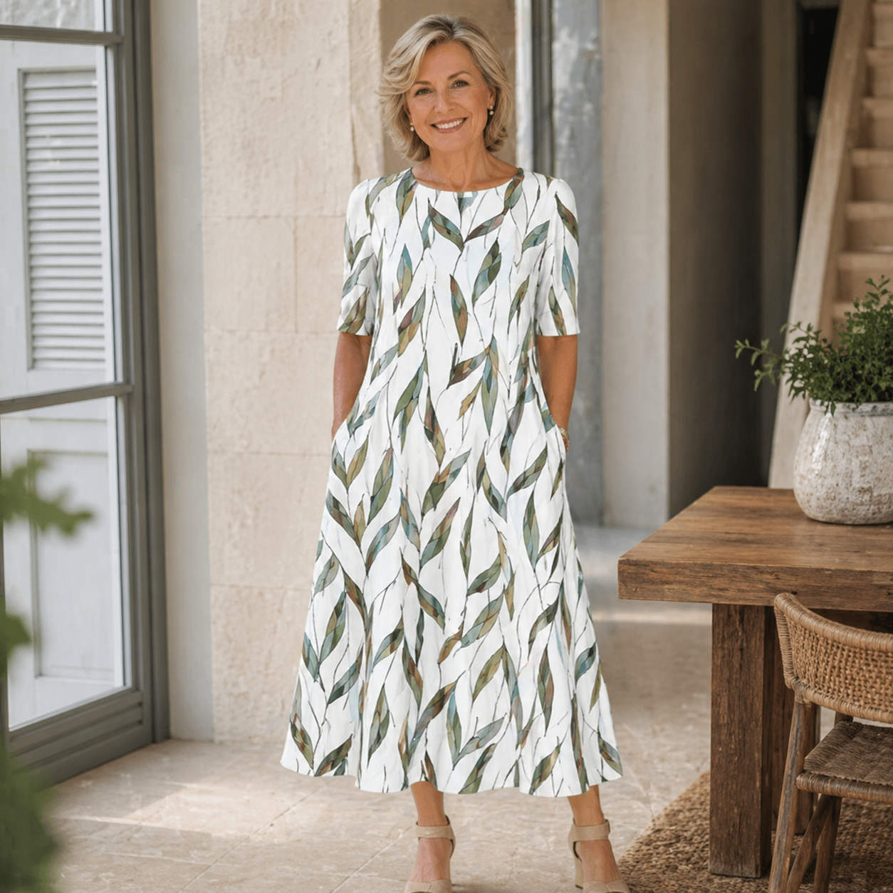 SARAH™ | FLORAL MIDI DRESS