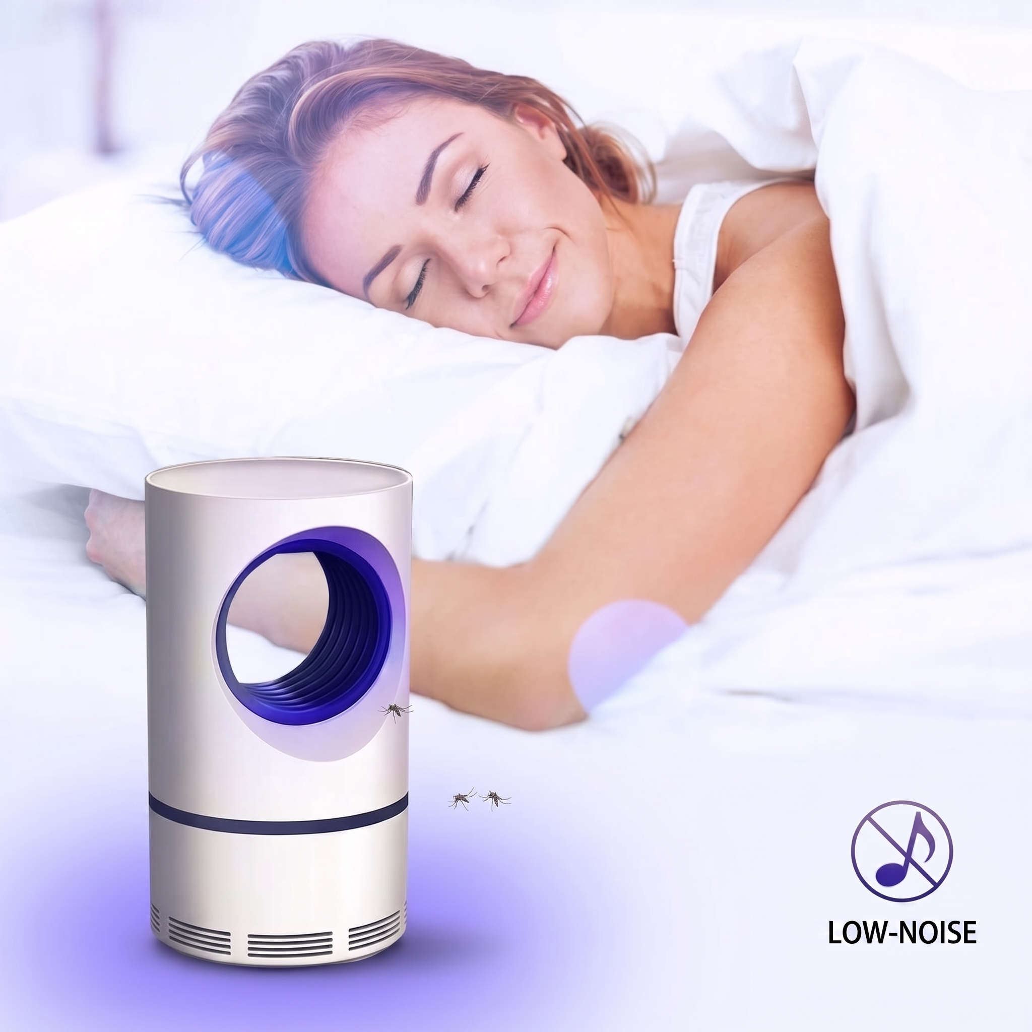 Low-Noise UV Insect Trap With Fan