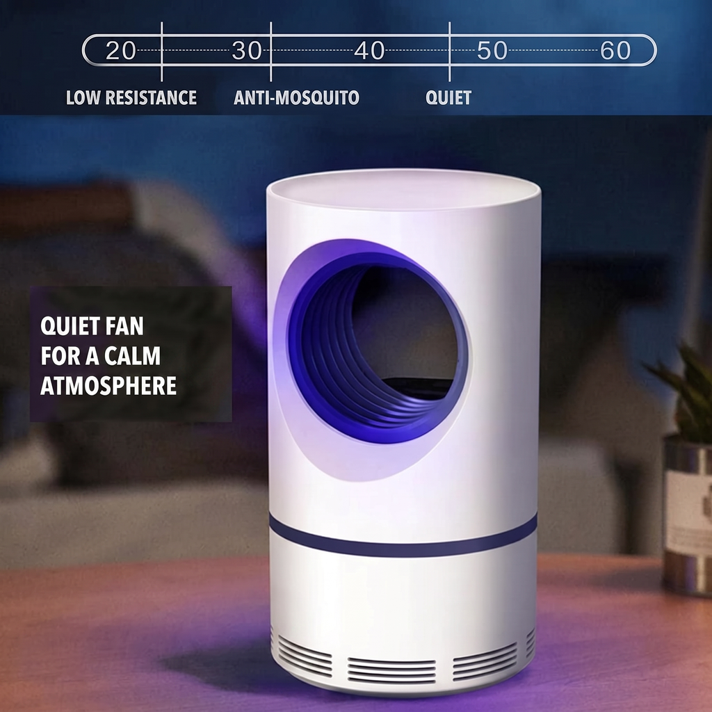 Low-Noise UV Insect Trap With Fan