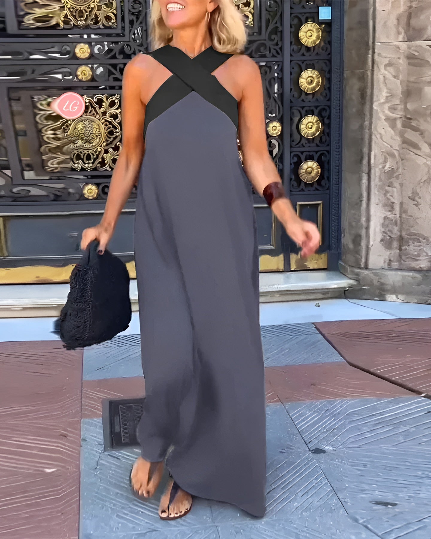 MICHELLE | DRESS WITH CROSSED CUT