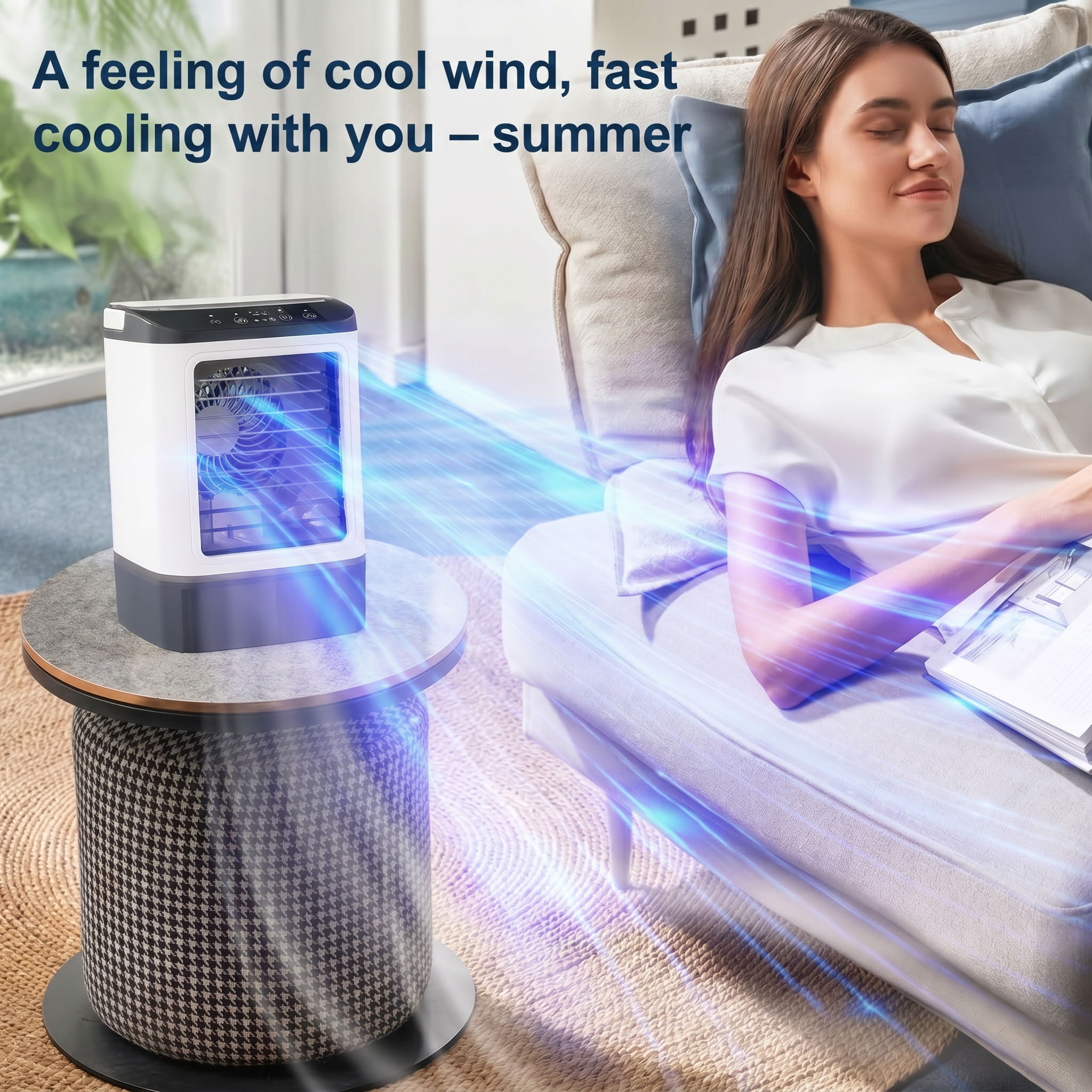 Mini USB Air Cooler with Humidifier Function