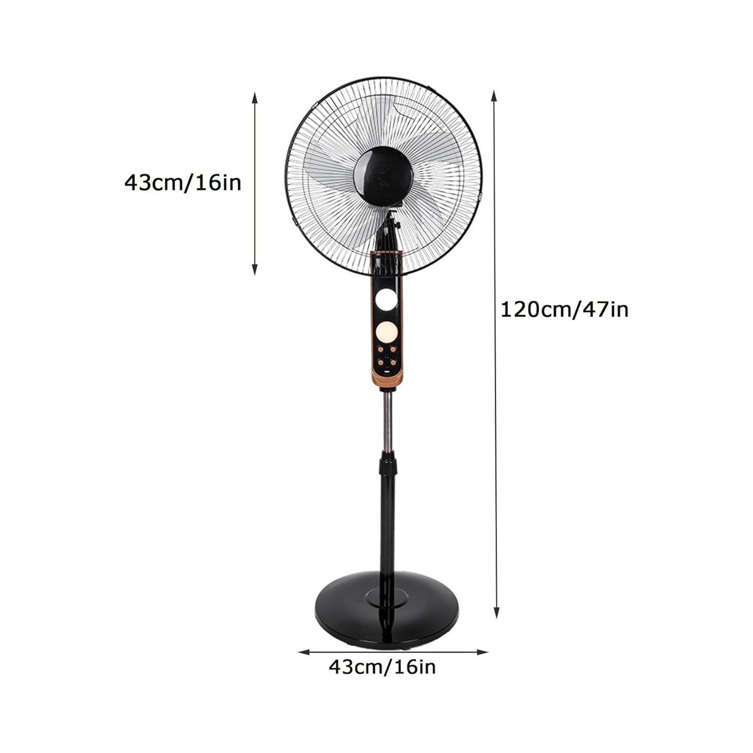 Pedestal Fan With Remote Control And Oscillation