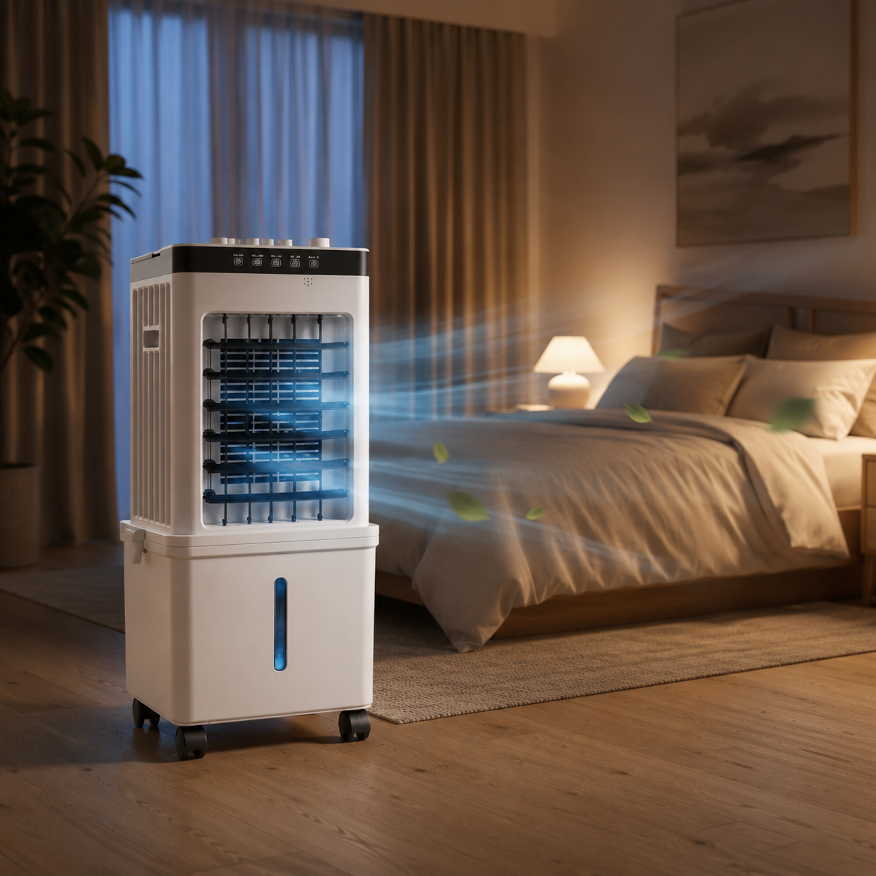 Portable 3-in-1 Air Cooler with Humidification Purification and Fan Function