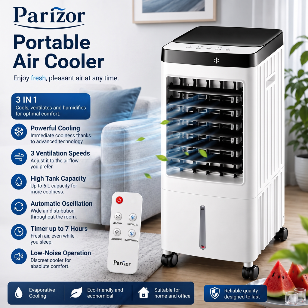 Portable Air Cooler 10 Litre With Remote Control