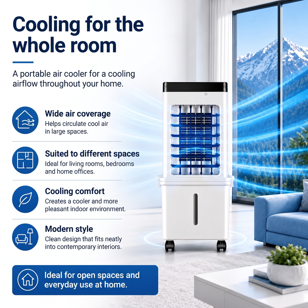 Portable Air Cooler with 10 Litre Tank
