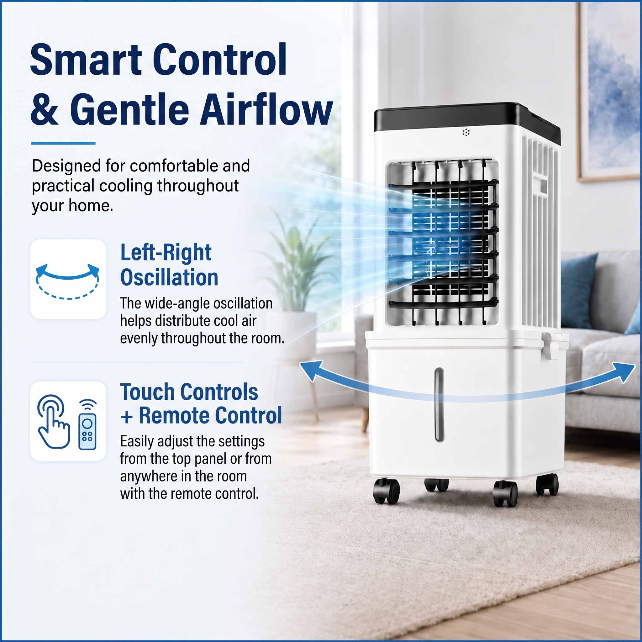 Portable Air Cooler with 10 Litre Tank