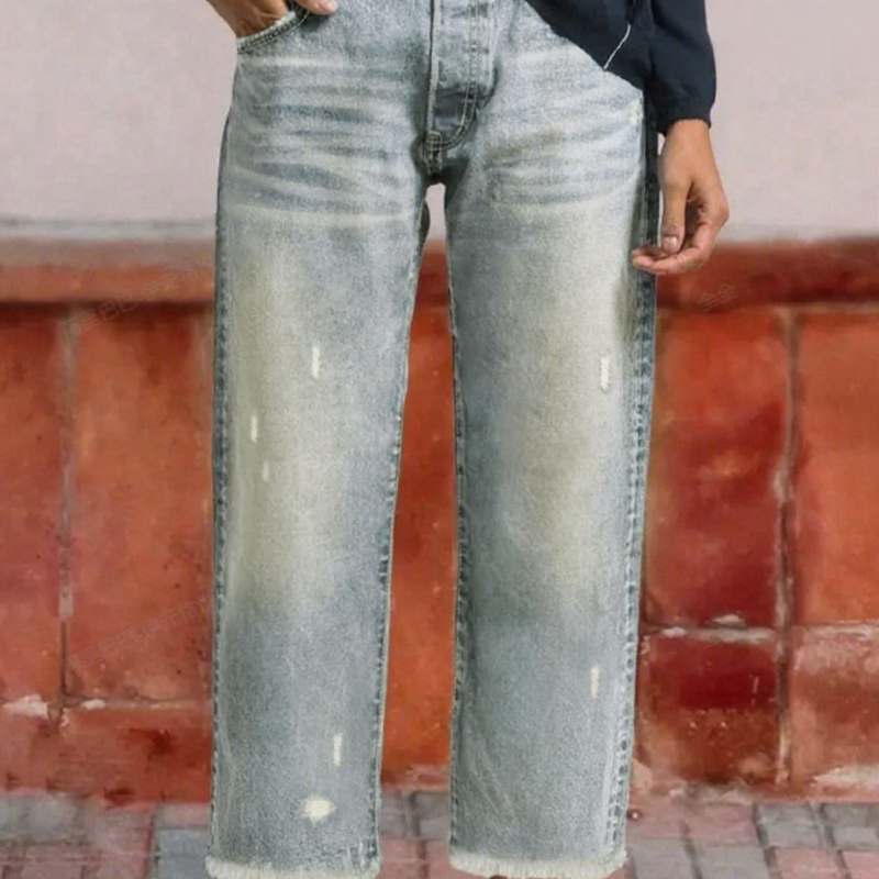 Leona | Retro Cropped Straight Jeans