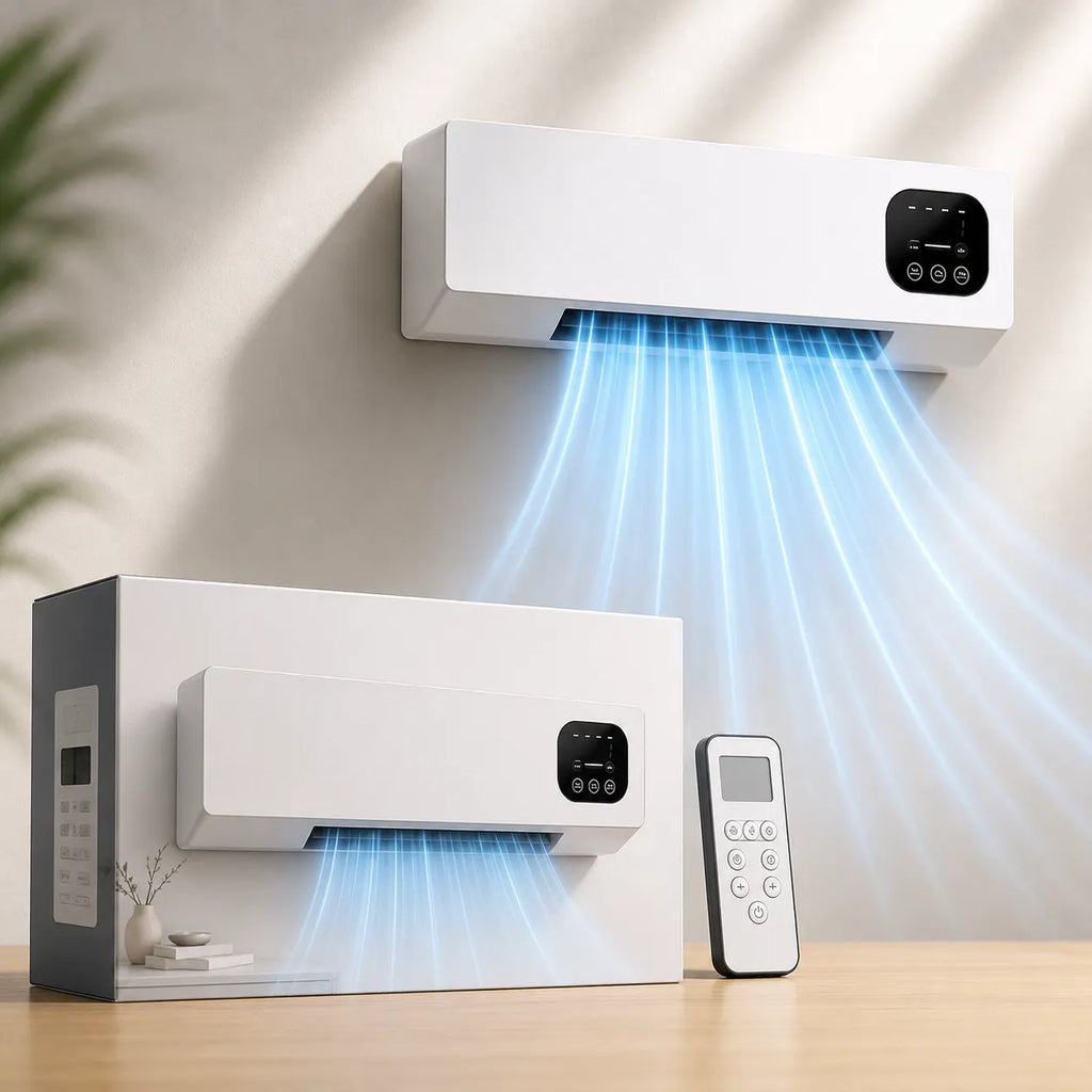 Wall Mounted Fan Heater 2000W with Remote Control